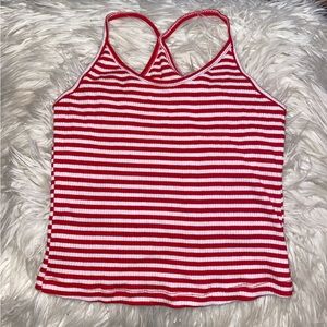 Red striped tank top